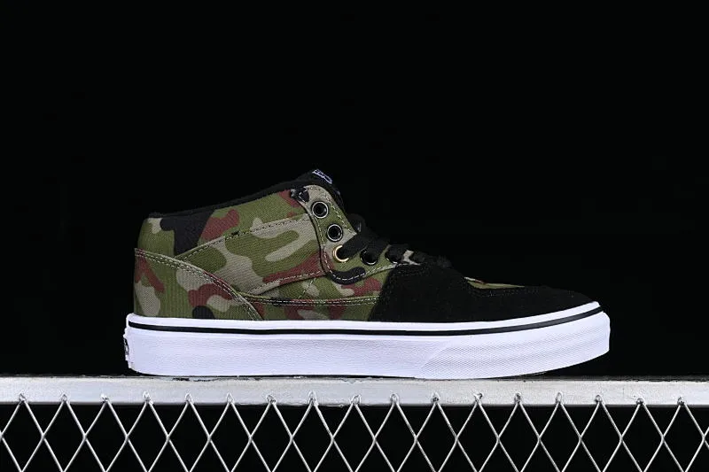 All categories Vans Vans series Vans Mid Vans Half Cab LX black and green camouflage retro casual skateboard shoes VN-OHJ TC6D